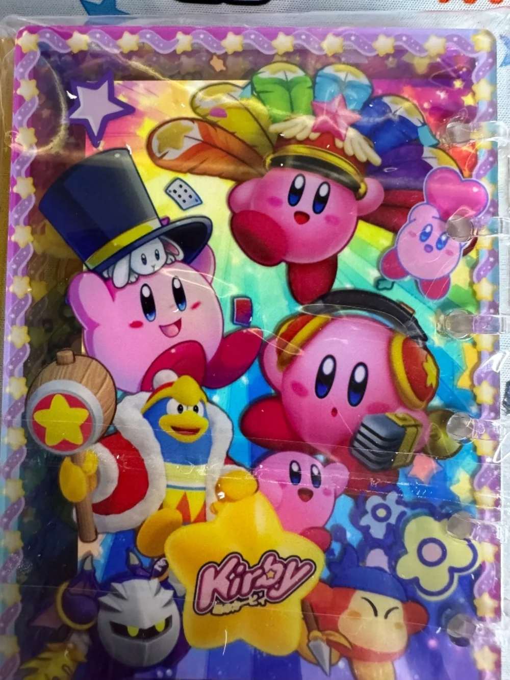 Kirby shaker notebook